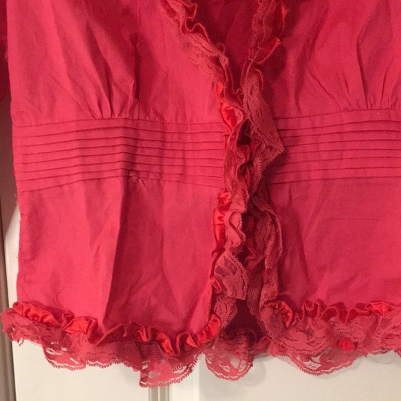 Poetry | Red Lace & Ruffles Top - Picture 5 of 13